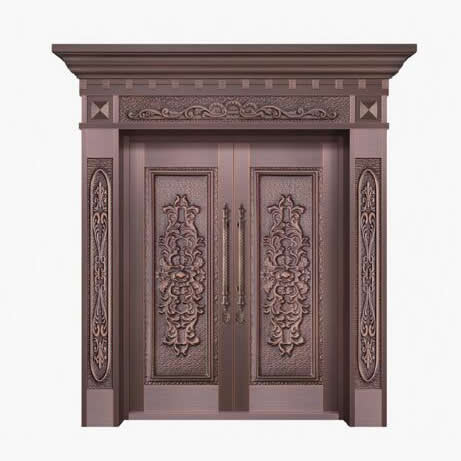 高端豪華整板模壓別墅銅門