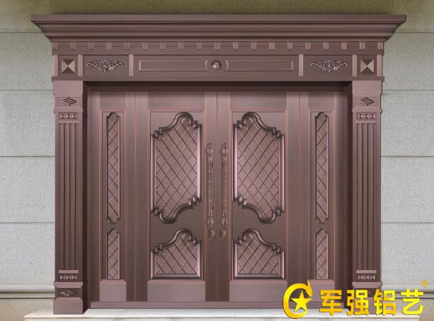 高檔別墅可選高檔四開子母純銅大門