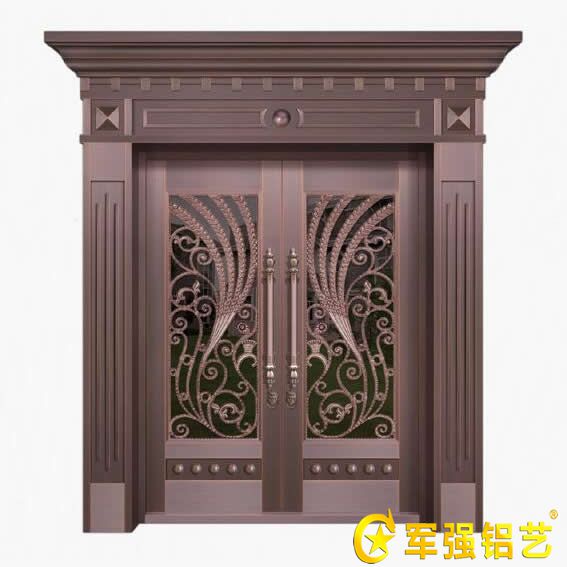 高檔豪華別墅用門選別墅玻璃銅門