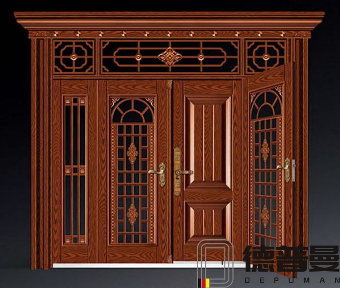 玻璃拼接復合門