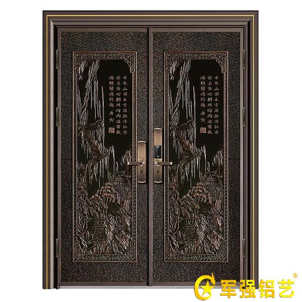 豪華鑄鋁中式別墅入戶門